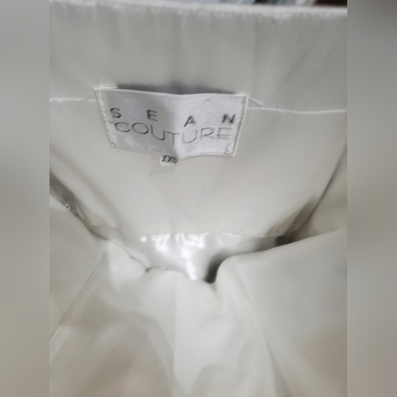 LORD & TAYLOR NWT Strapless midi black and white polka-dot Coctail dress XXS - Picture 7 of 7